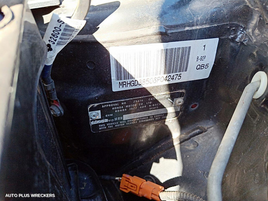 2006 HONDA JAZZ RADIATOR SUPPORT