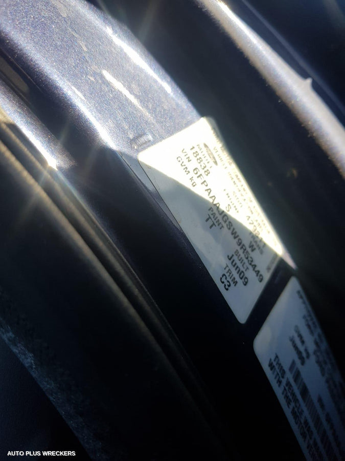 2009 Ford Falcon Right Front Door Window