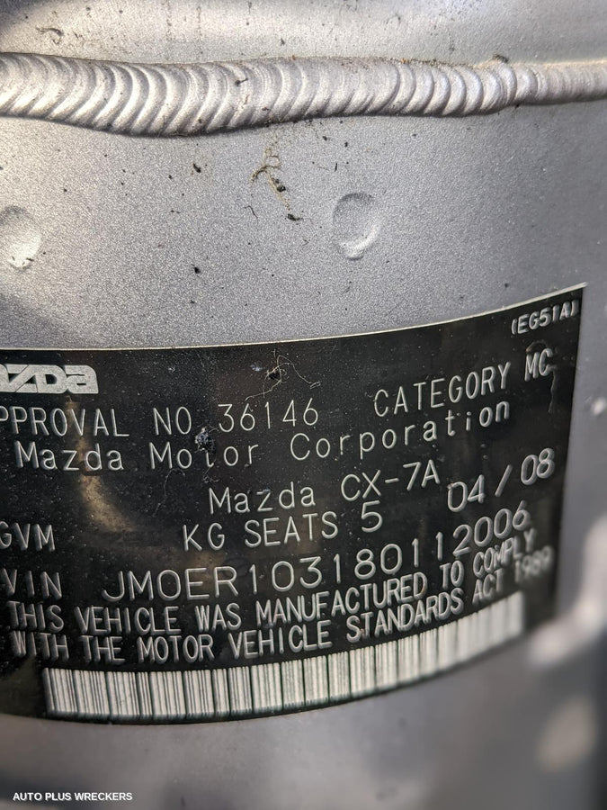 2008 Mazda Cx7 Bonnet