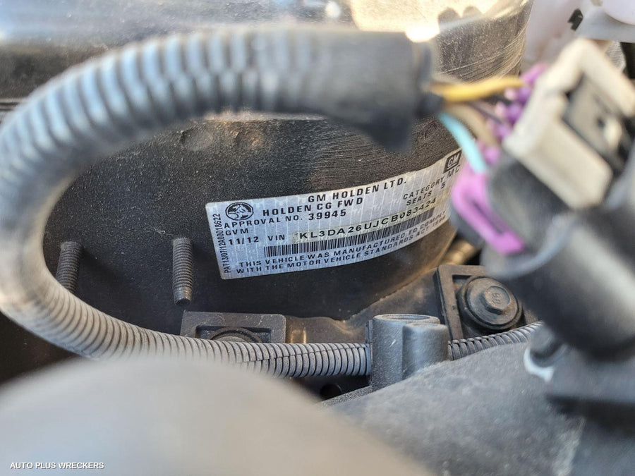 2012 Holden Captiva Right Rear Door Sliding