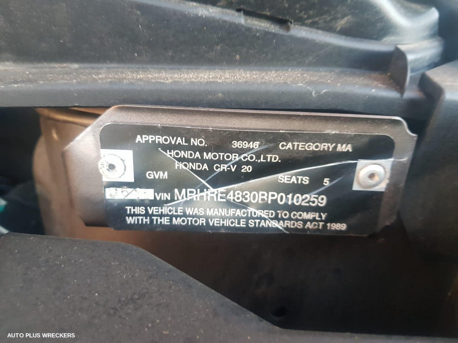 2011 Honda Crv Right Door Mirror