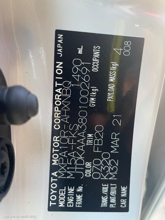 2021 Toyota Yaris A C Compressor