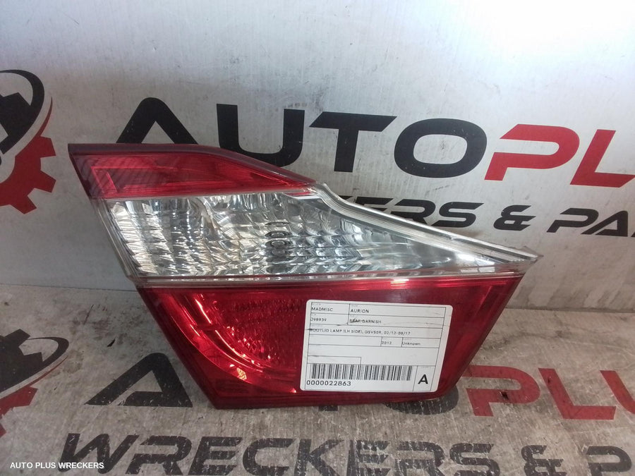 2012-2017 Toyota Aurion Rear Garnish