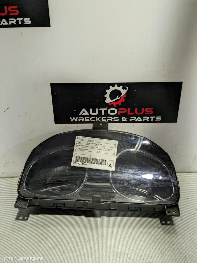 2018 Holden Captiva Instrument Cluster