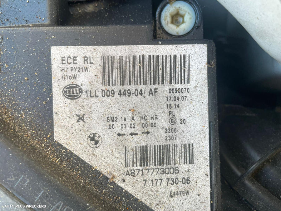 2007 Bmw 5 Series Left Rear Door Sliding