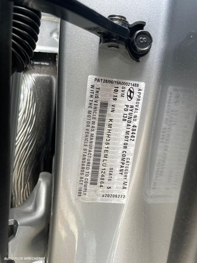 2019 Hyundai I30 Catalytic Converter