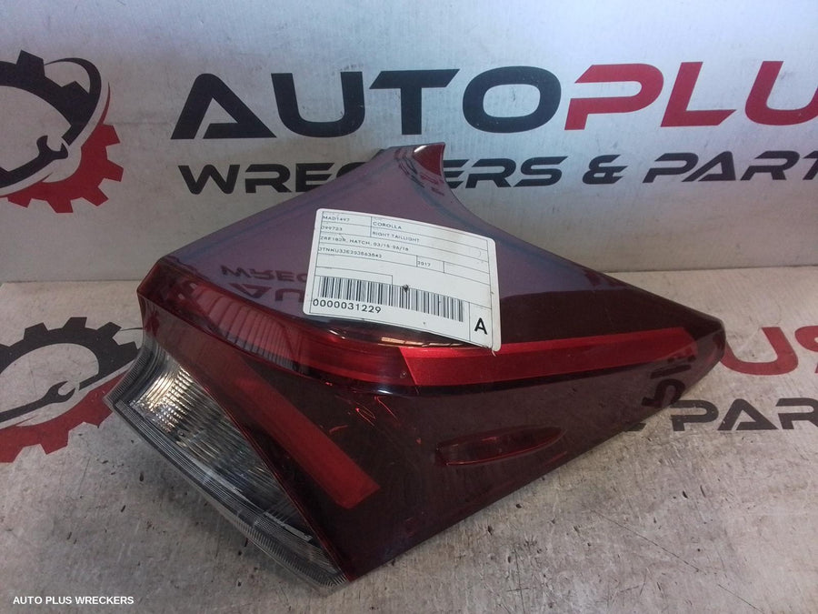 2017 Toyota Corolla Right Taillight