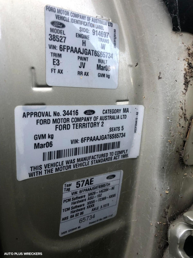 2006 Ford Territory Door Handle