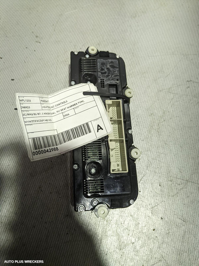 2006 Volkswagen Passat Heater Ac Controls
