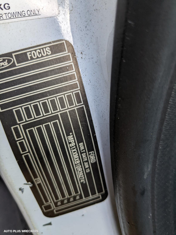 2013 Ford Focus Bootlid Tailgate