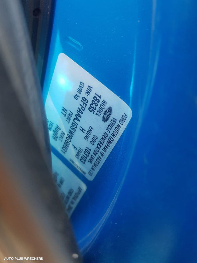 2009 Ford Falcon Left Front Door Window