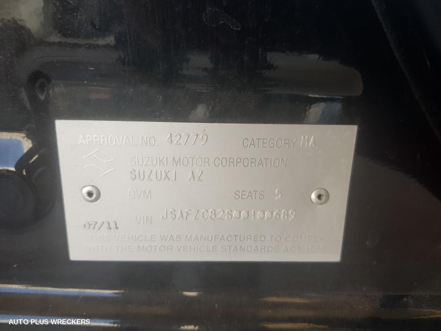 2011 Suzuki Swift Door Boot Gate Lock