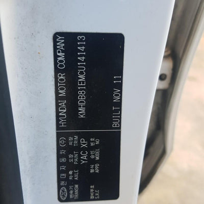 2012 HYUNDAI I30 LEFT REAR DOOR WINDOW