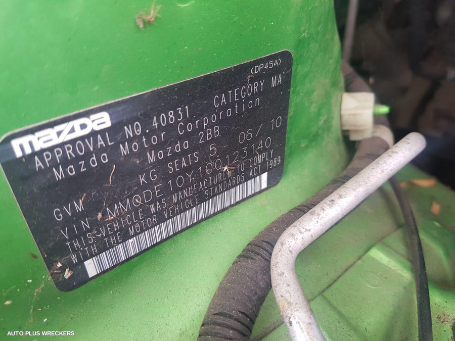 2010 Mazda 2 Overflow Bottle