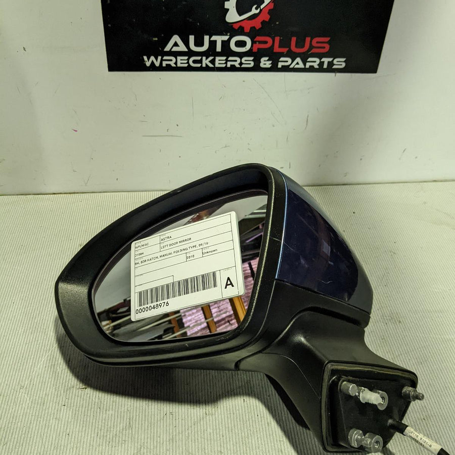 2018 Holden Astra Left Door Mirror