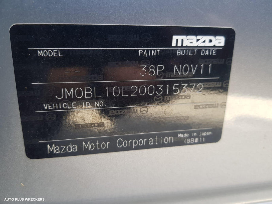 2012 Mazda 3 Sunroof Motor