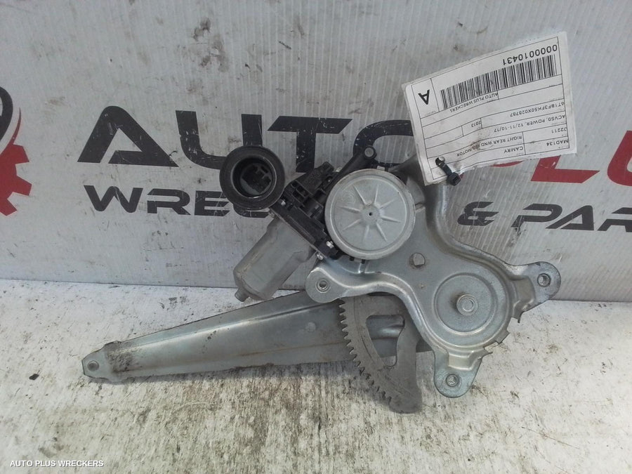 2011-2017 Toyota Camry Right Rear Wnd Reg Motor