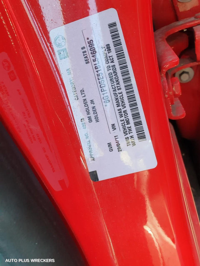 2011 Holden Cruze Fan