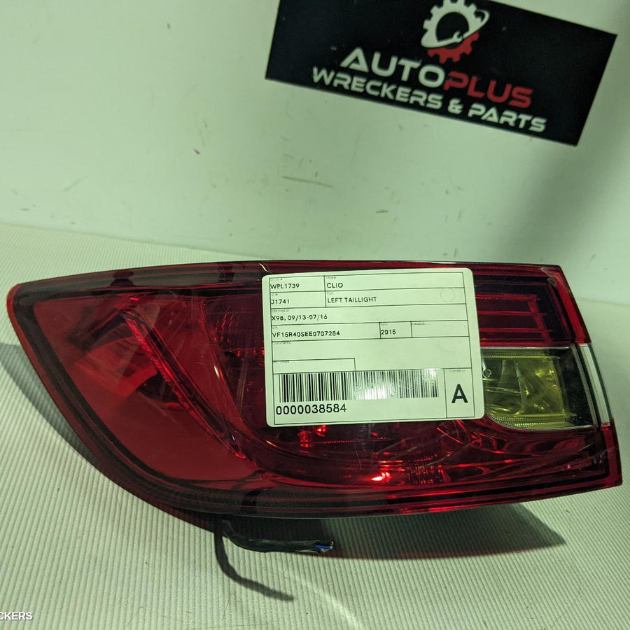 2013-2019 Renault Clio Left Taillight