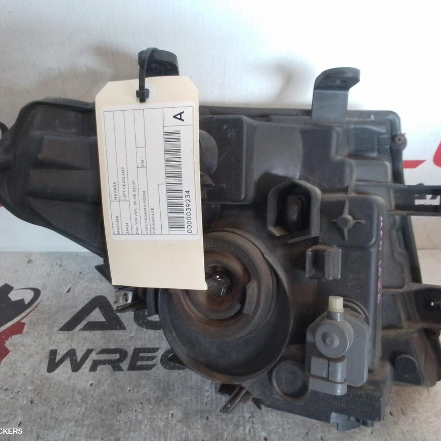 2005-2007 Nissan Navara Left Headlamp
