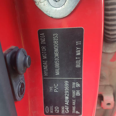 2011 HYUNDAI I20 DOOR BOOT GATE LOCK