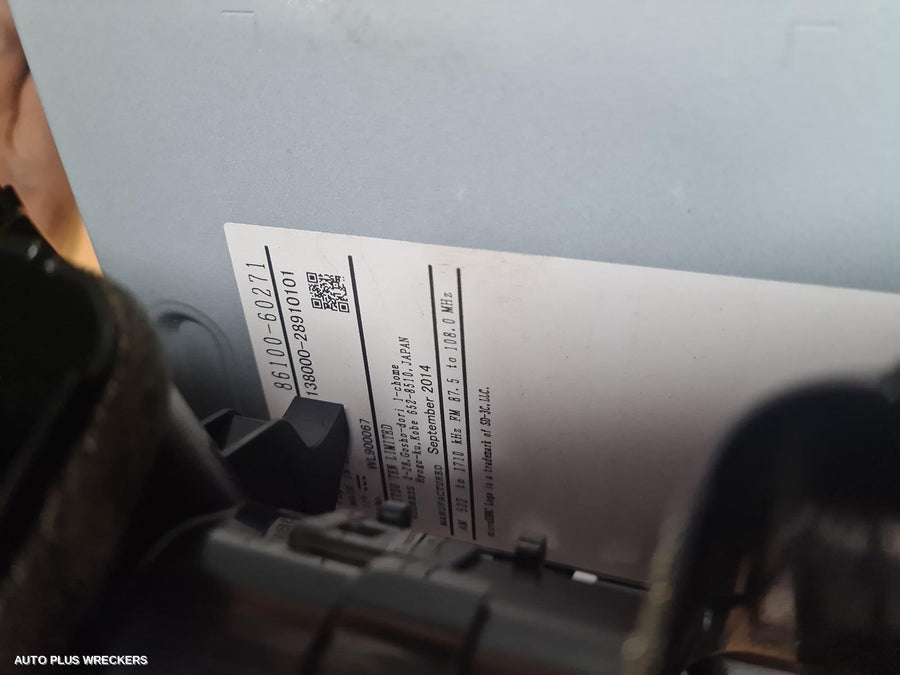 2015 Toyota Prado Radio Cd Dvd Sat Tv