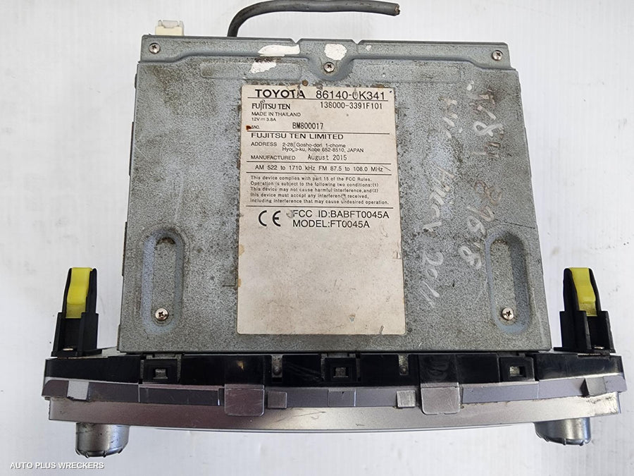 2015 Toyota Hilux Radio Cd Dvd Sat Tv