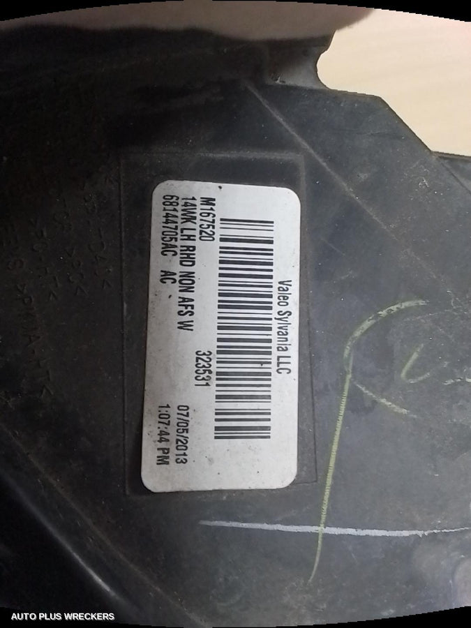 2013-2016 Jeep Grandcherokee Left Headlamp