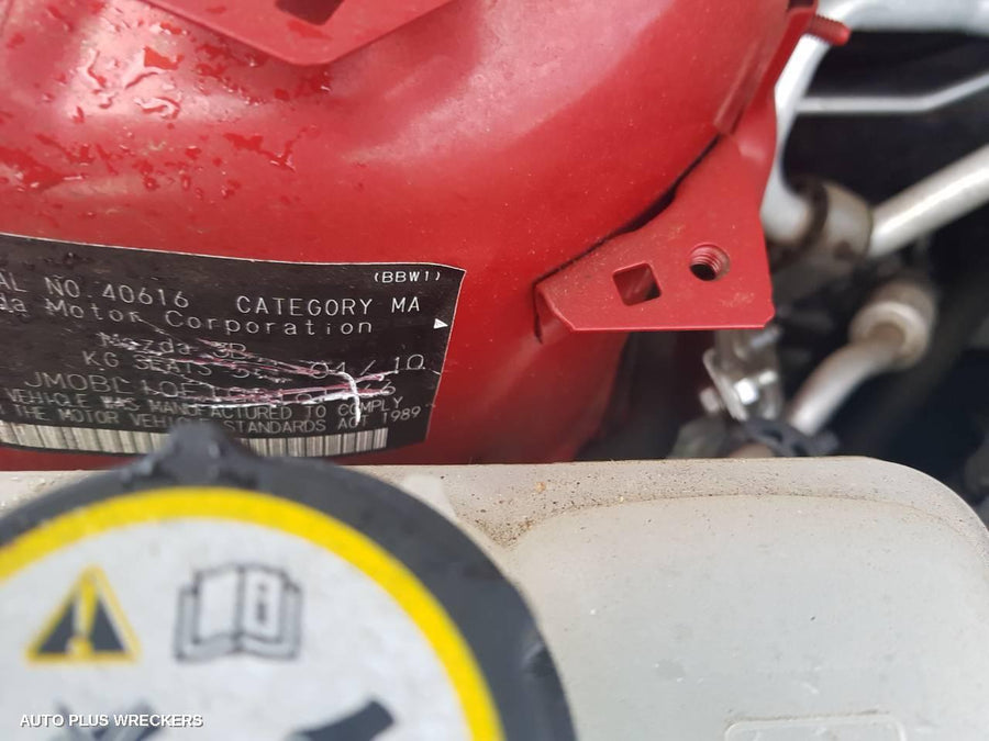 2010 Mazda 3 Right Rear Wnd Reg Motor