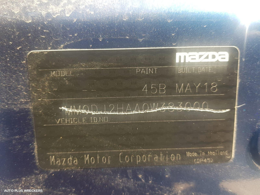 2018 Mazda 2 Right Door Mirror