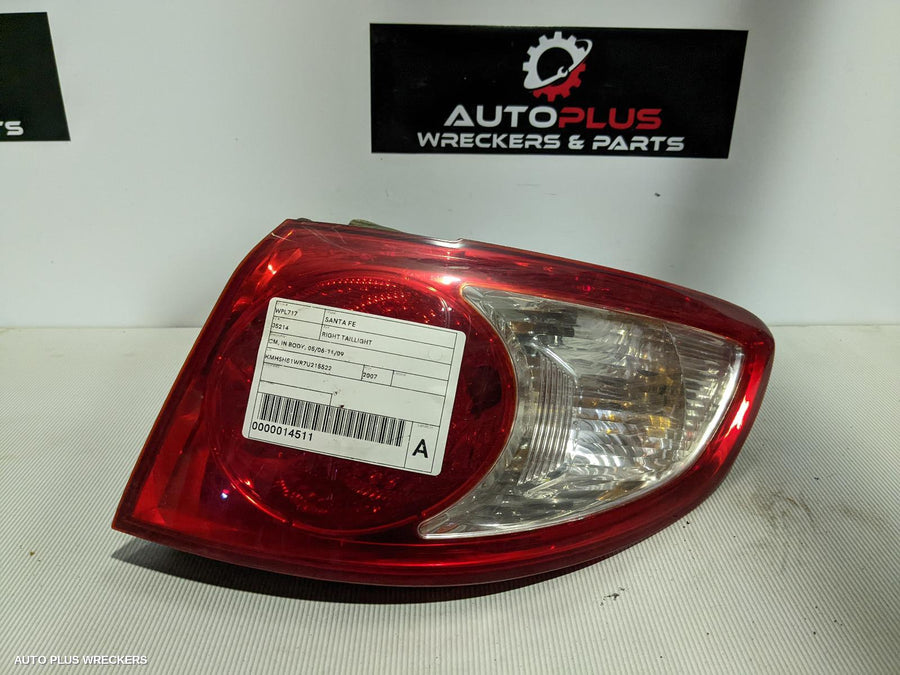 2007 HYUNDAI SANTA FE RIGHT TAILLIGHT