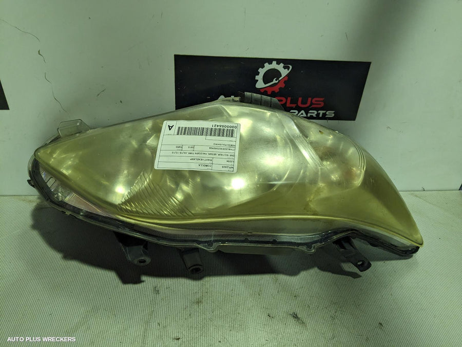 2010-2013 Toyota Corolla Right Headlamp