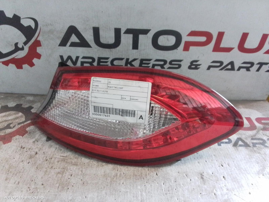2014 CHERY J3 RIGHT TAILLIGHT