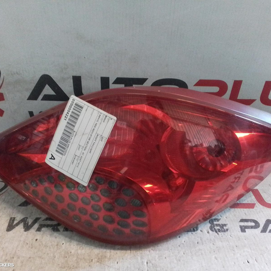 2007 Peugeot 207 Right Taillight