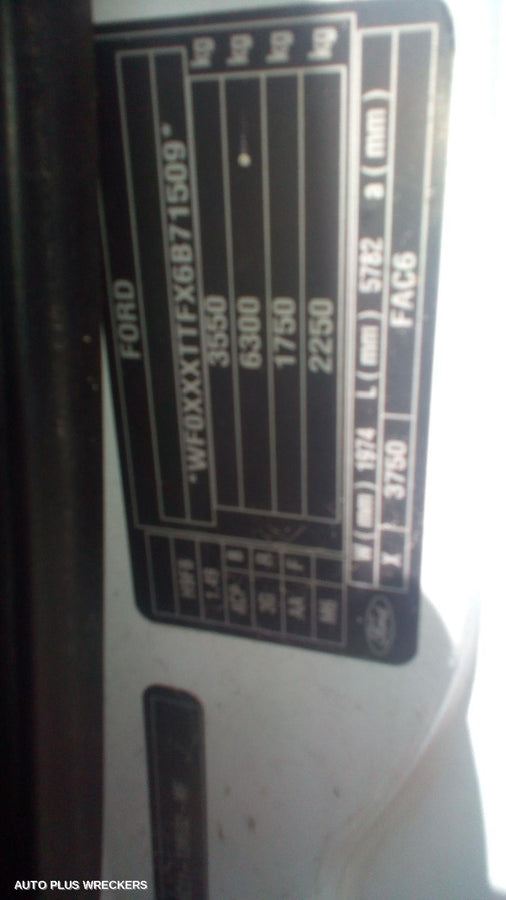 2007 Ford Transit Right Headlamp