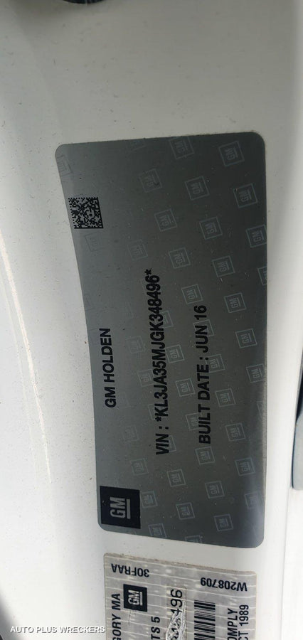 2017 HOLDEN CRUZE PWR DR WIND SWITCH