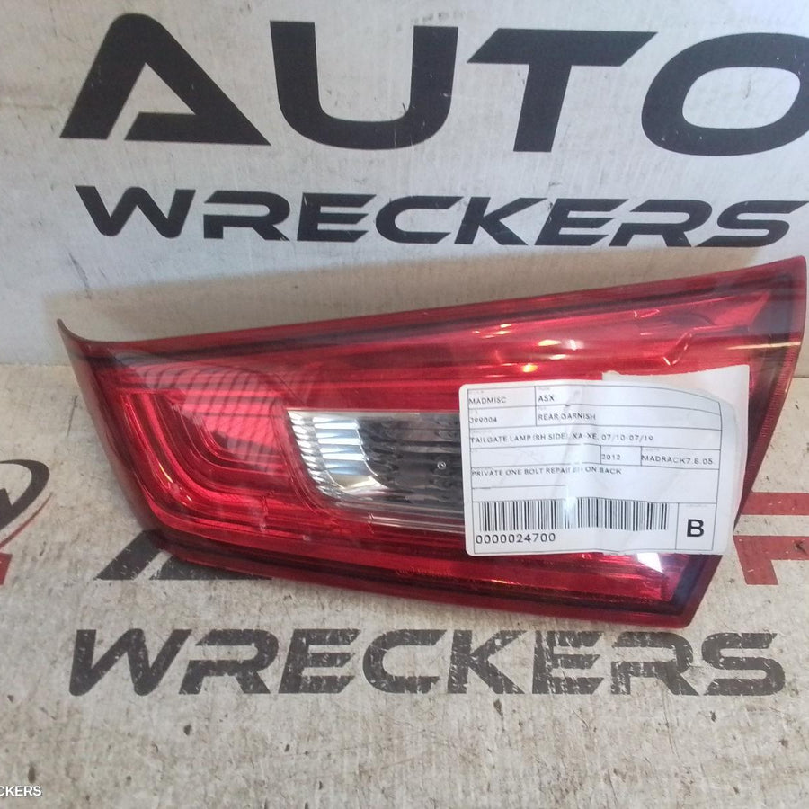 2010-2019 Mitsubishi Asx Rear Garnish