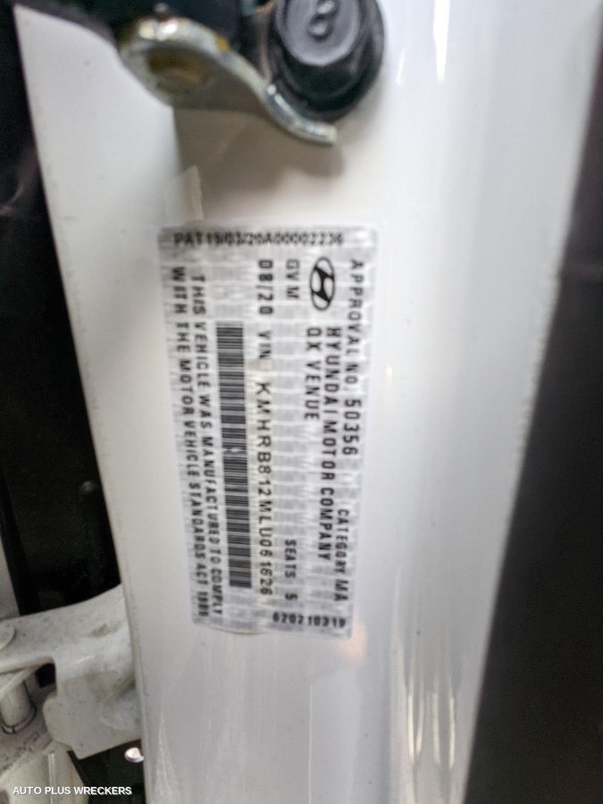 2020 Hyundai Venue Engine