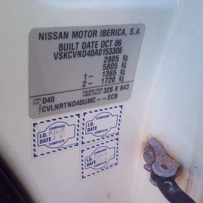 2007 Nissan Navara Left Headlamp