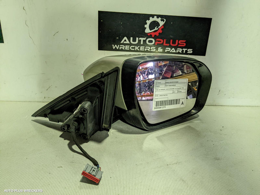2013 Land Rover Rangerover Evoque Right Door Mirror