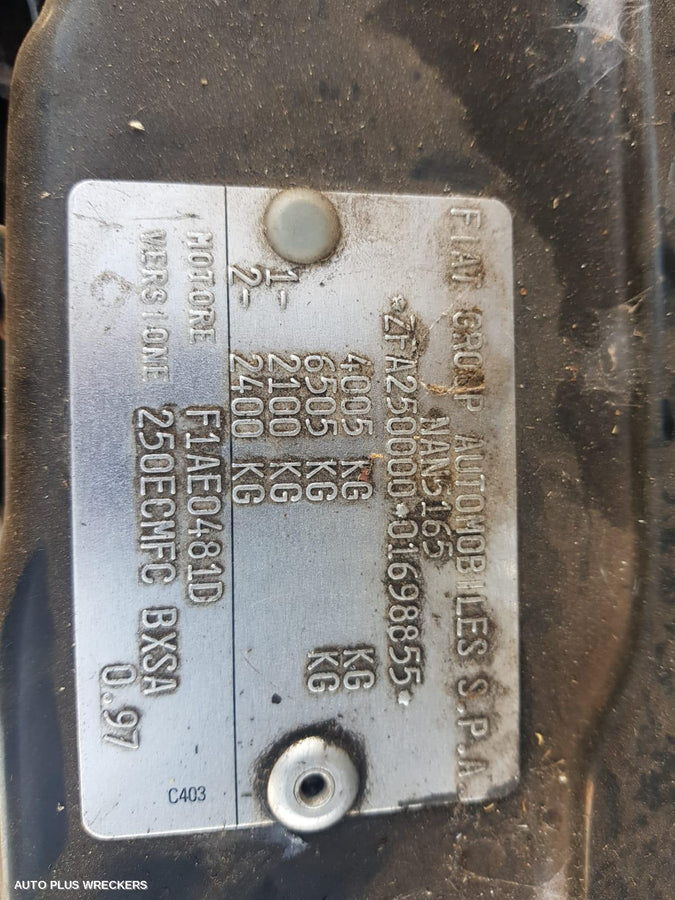 2010 Fiat Ducato Left Headlamp