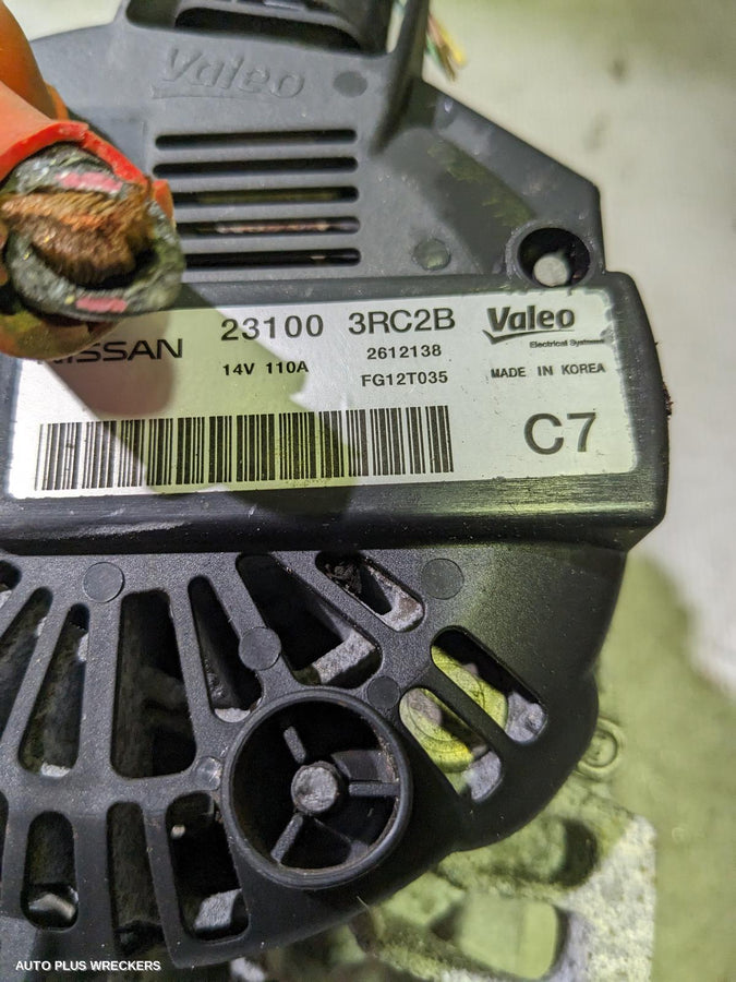 2012-2017 Nissan Pulsar Alternator