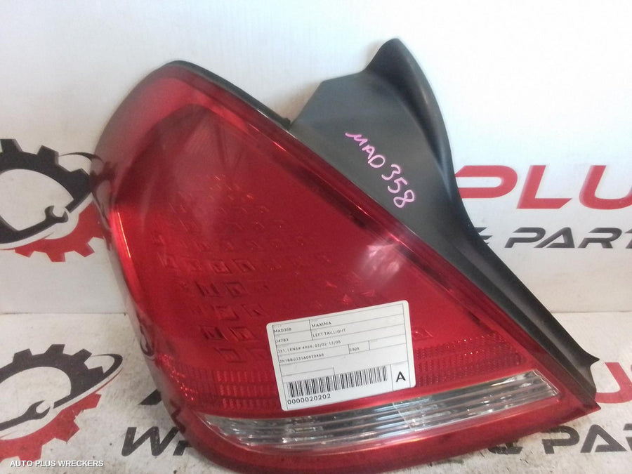 2005 Nissan Maxima Left Taillight