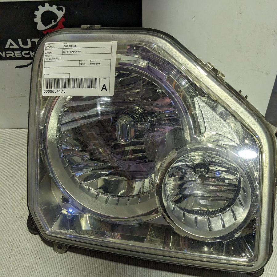2012 Jeep Cherokee Left Headlamp
