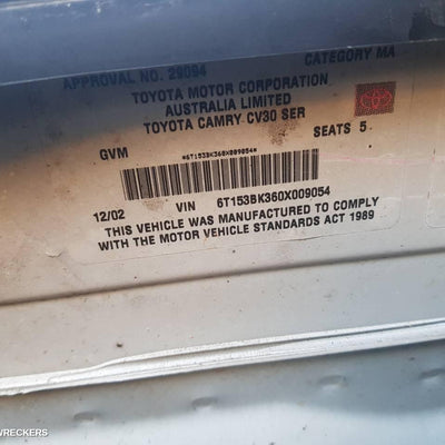 2002 TOYOTA CAMRY A C CONDENSER