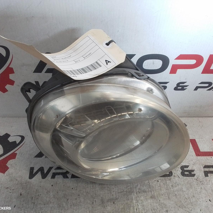 2013 Fiat 500 Right Headlamp