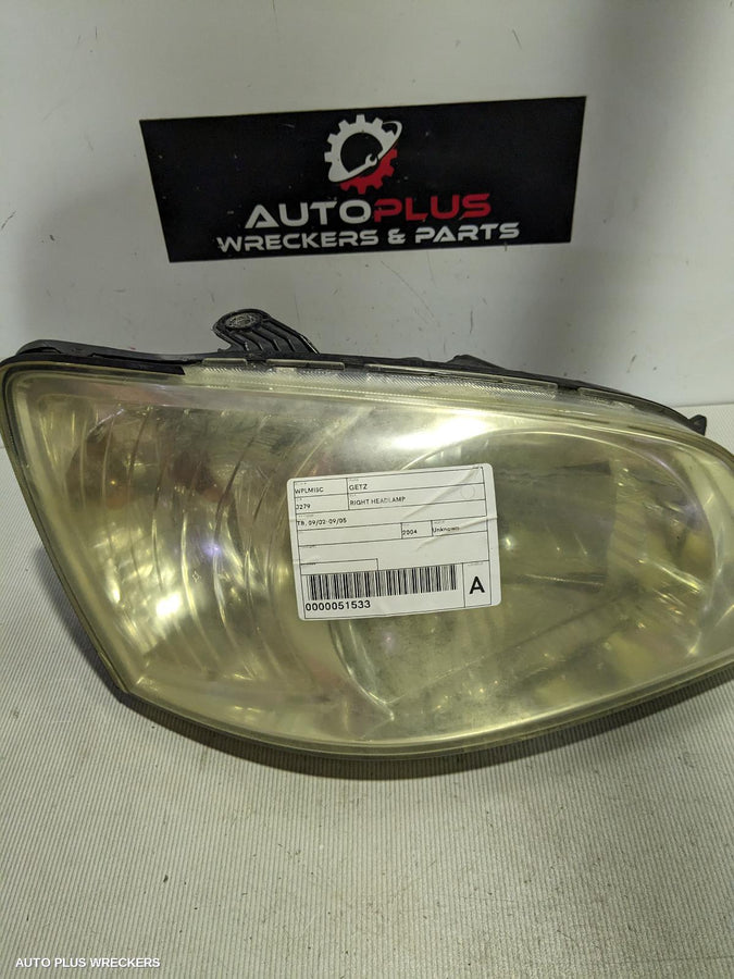 2004 Hyundai Getz Right Headlamp