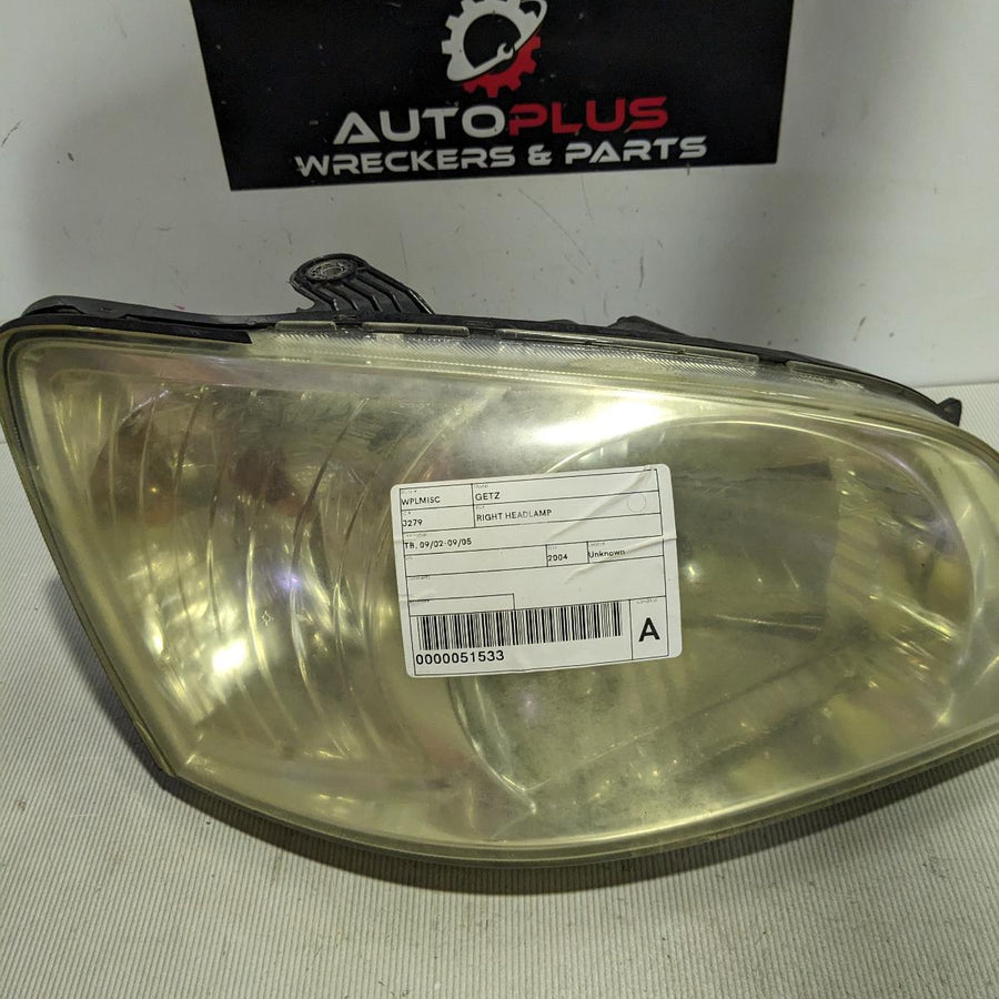 2004 Hyundai Getz Right Headlamp
