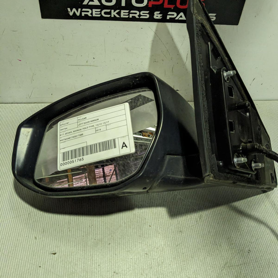 2012-2017 Nissan Pulsar Left Door Mirror
