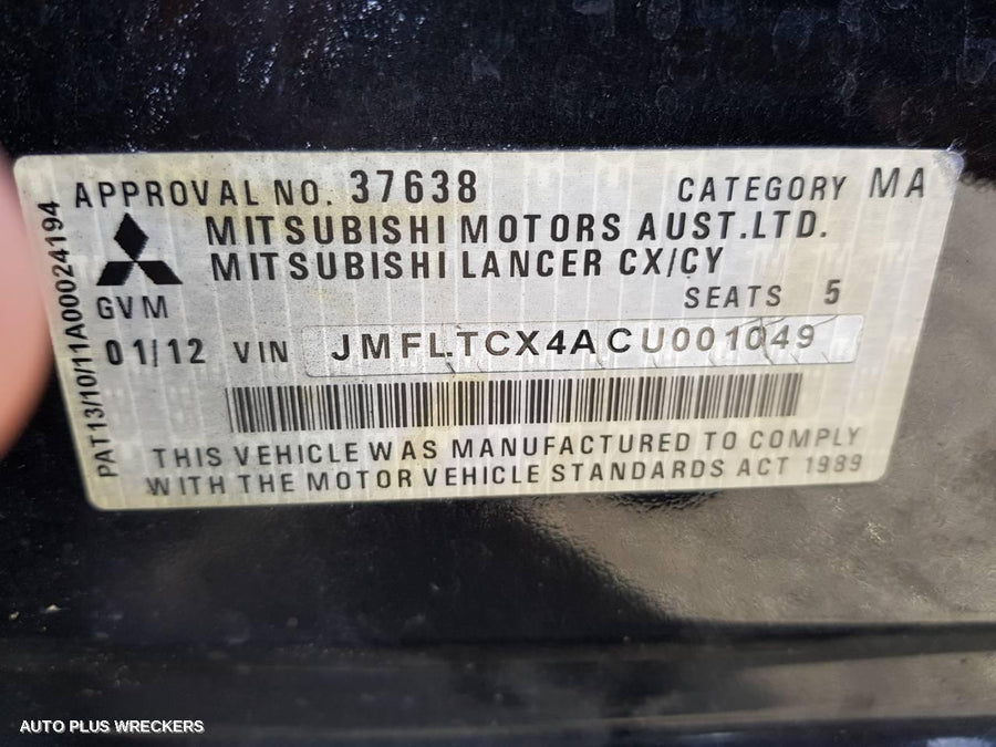 2012 Mitsubishi Lancer Pwr Dr Wind Switch